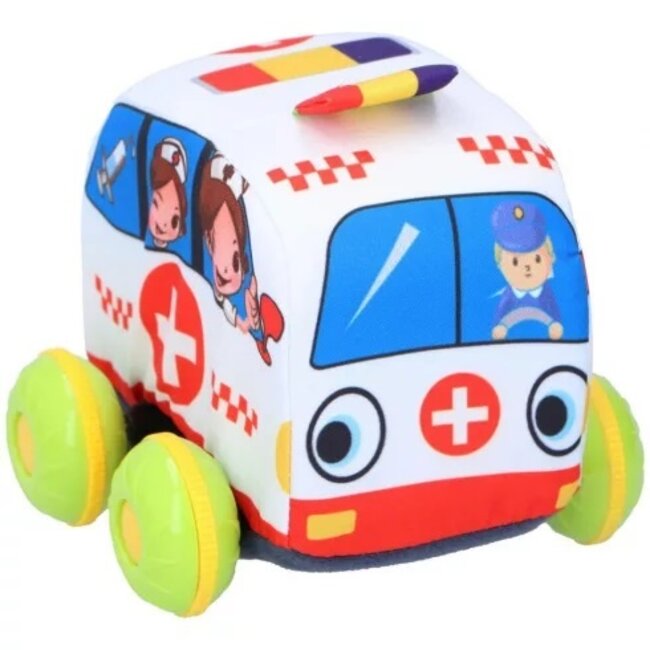 Let's Play - Babyzachte Voertuigen - Schattig Speelgoed - 1 stuk