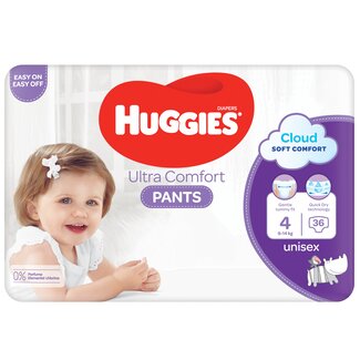 Huggies Huggies - Luierbroekjes - Ultra Comfort - Maat 4 - Small Pack - 36 stuks - 9/14 KG