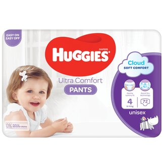 Huggies Huggies - Luierbroekjes - Ultra Comfort - Maat 4 - Mega Pack - 72 stuks - 9/14 KG