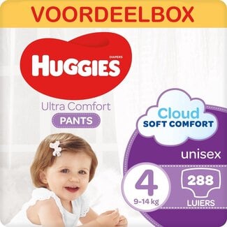 Huggies Huggies - Luierbroekjes - Ultra Comfort - Maat 4 - Mega Maandbox - 288 stuks - 9/14 KG