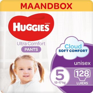Huggies Huggies - Luierbroekjes - Ultra Comfort - Maat 5 - Maandbox - 128 stuks - 12/17 KG