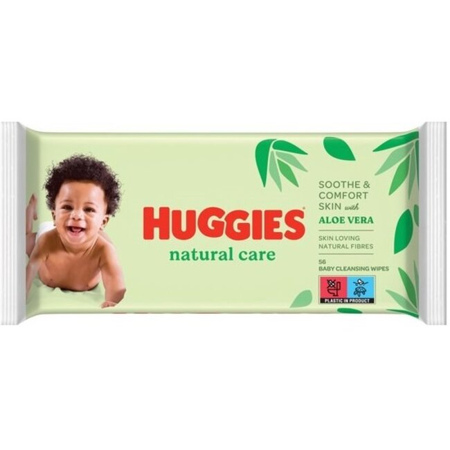 Huggies Huggies - Natural Care - Billendoekjes - 56 babydoekjes - 1 x 56