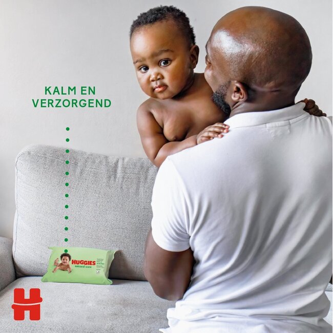 Huggies - Natural Care - Billendoekjes - 56 babydoekjes - 1 x 56