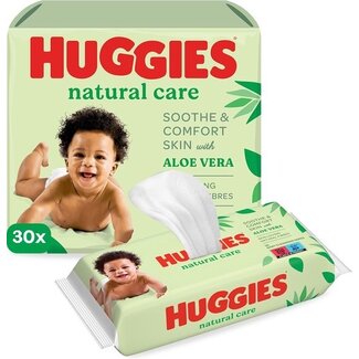 Huggies Huggies - Natural Care - Billendoekjes - 1680 babydoekjes - 30 x 56