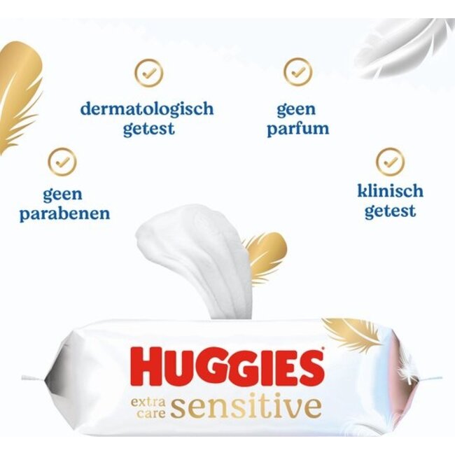 Huggies - Extra Care Sensitive - Billendoekjes - 48 babydoekjes - 1 x 48