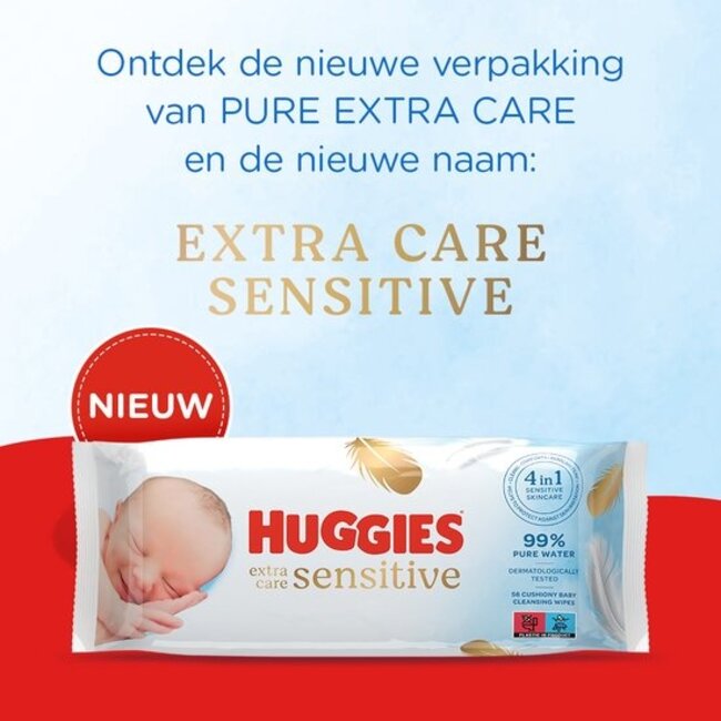 Huggies - Extra Care Sensitive - Billendoekjes - 1152 babydoekjes - 24 x 48