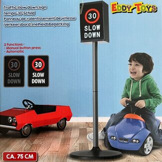 Eddy Toys Eddy Toys - Verkeersvertraging Bord - Leert Verkeer - 1 set