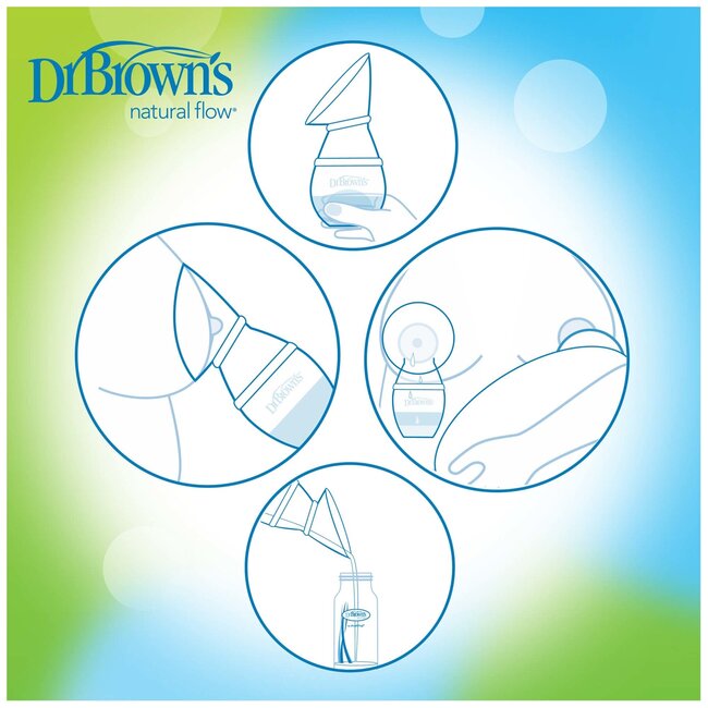 Dr. Browns - Siliconen One-Piece Borstkolf - Innovatief Ontwerp - 1 set