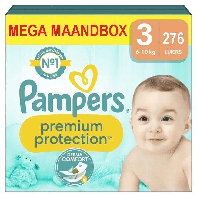 Pampers Pampers - Premium Protection - Maat 3 - Mega Maandbox - 276 luiers - 6/10 KG