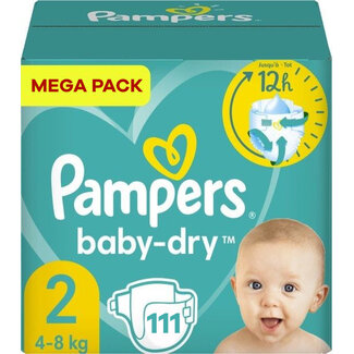 Pampers Pampers - Baby Dry - Maat 2 - Mega Pack - 111 luiers