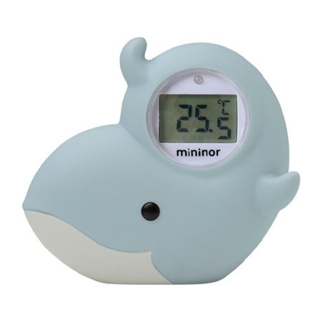 Mininor - Badthermometer Walvis - Blauw - 1 stuk