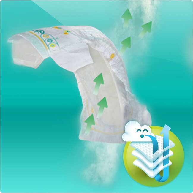 Pampers - Active Baby Dry - Maat 3 - Megapack - 104 stuks - 6/10KG