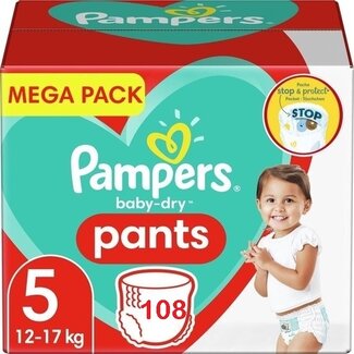 Pampers Pampers - Baby Dry Pants - Maat 5 - Megapack - 108 stuks - 12/17KG