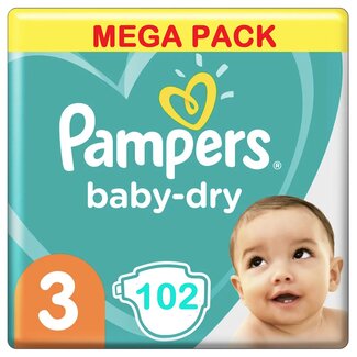 Pampers Pampers - Baby Dry - Maat 3 - Megapack - 102 stuks - 6/10KG
