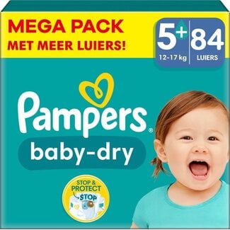 Pampers Pampers - Baby Dry - Maat 5+ - Megapack - 84 stuks - 12/17KG