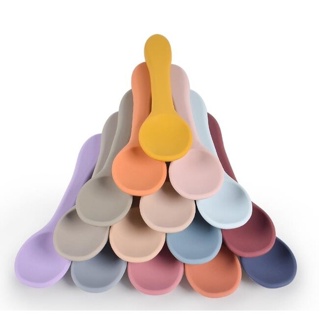 Dutsi - Siliconen Kinderbestekset - Zalm Roze