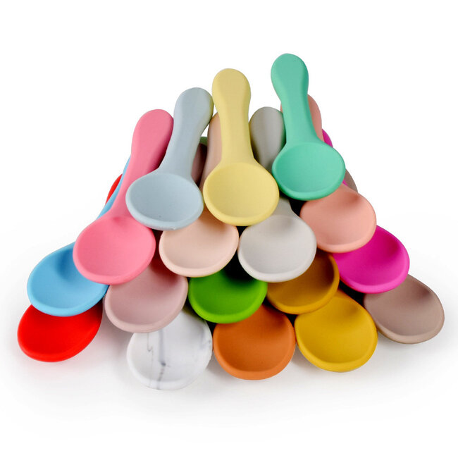 Dutsi - Siliconen Kinderbestekset - Zalm Roze