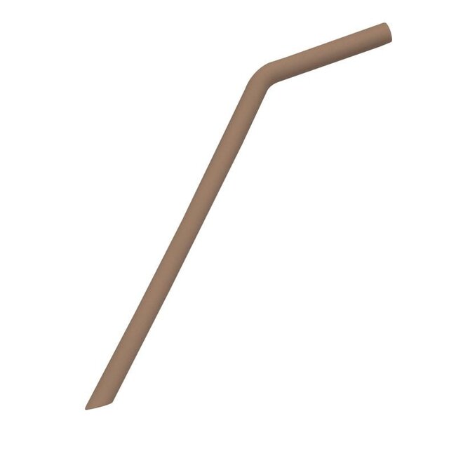 Dutsi Siliconen Rietje met Drinkhoek - Veilig & Gemakkelijk voor Kinderen - Mosterdgeel