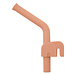 Dutsi Dutsi - Siliconen Rietje met Rietjeshouderclip -  Olifant Design - Oudroze