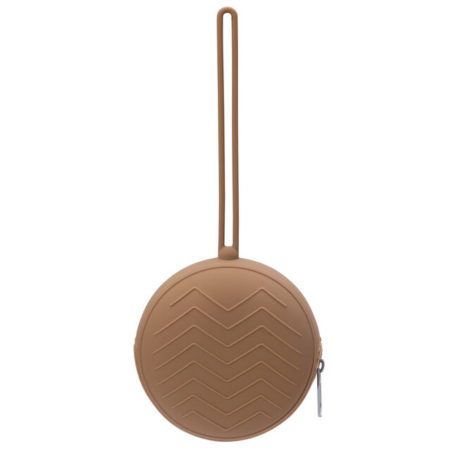 Dutsi - Siliconen Fopspeenhouder - Met rits - Universeel - Zandbeige