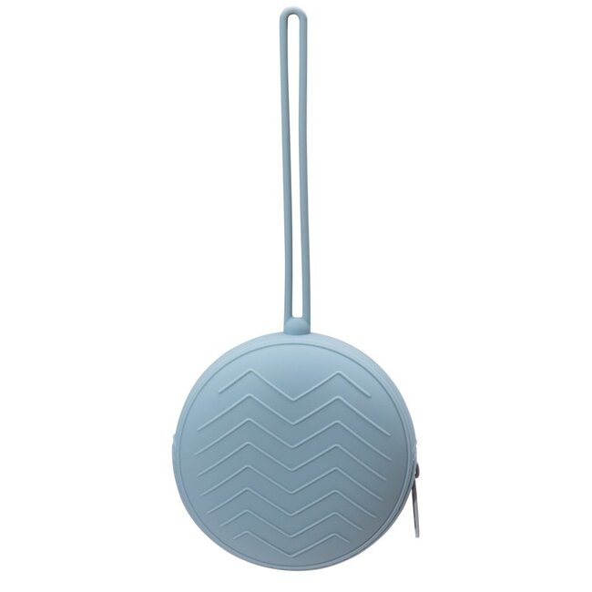 Dutsi - Siliconen Fopspeenhouder met rits - Universeel - Antraciet