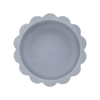 Dutsi Dutsi - Welpje Serie - Siliconen Babykommetje - Leeuwen Ontwerp - 350ml - Pastelblauw