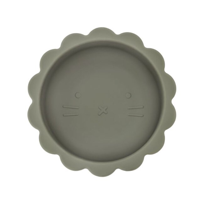 Dutsi - Welpje Serie - Siliconen Babykommetje - Leeuwen Ontwerp - 350ml - Sage