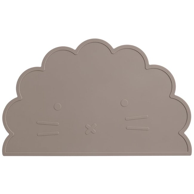 Dutsi - Welpje Serie - Siliconen Placemat - Leeuwen Ontwerp - Taupe