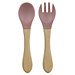 Dutsi Dutsi - Baby Bestekset - Hout & Siliconen - Oudroze