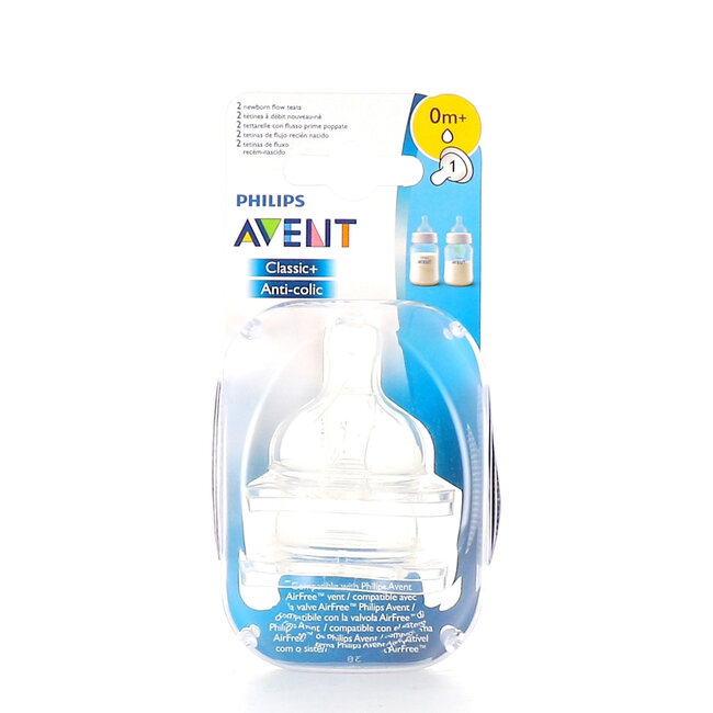 Philips Avent - Classic + Flessenspeen - 0+M - Anti-Colic