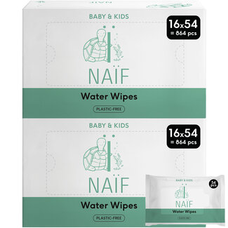 NAÏF Care B.V. Naïf - Billendoekjes - 32 x 54 - 1728 doekjes - Plastic vrije & Biologisch