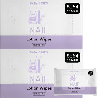 Naïf Naïf - Lotion Billendoekjes - 16 pack - 864 - doekjes - Plasticvrij & Huidvriendelijk