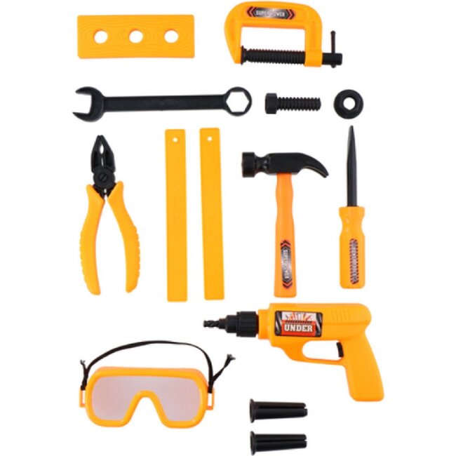 Eddy Toys - Kinder Gereedschap - Speelgoed Gereedschapsset - 13 delig