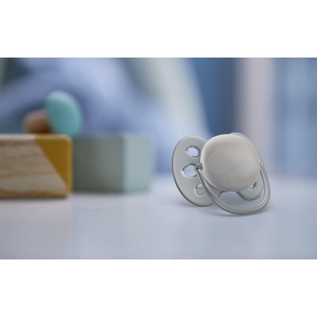 Philips Avent Ultra Soft Fopspeen - 6 tot 18 Maanden - 2 Stuks - Blauw/Grijs