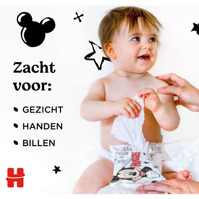 Huggies - Billendoekjes - All Over Clean - Mickey Mouse - 10 x 56 - 560 stuks