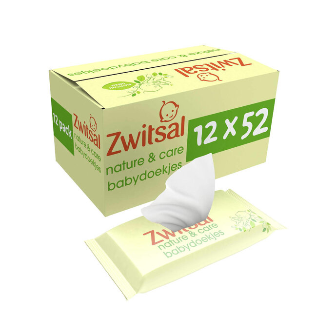 Zwitsal - Billendoekjes-  Nature & Care Plasticvrij - 1872 babydoekjes - 36 x 52 stuks