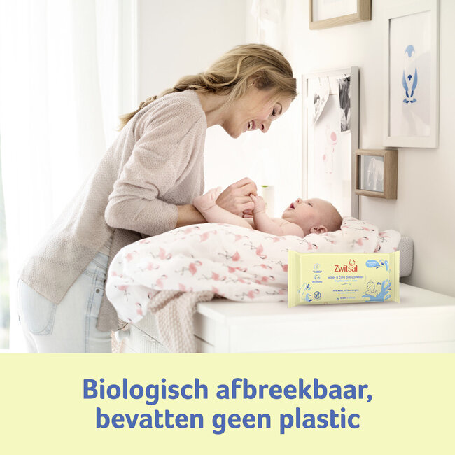 Zwitsal - Billendoekjes-  Water & Care met Zwitsalgeur - 2496 babydoekjes - 48 x 52 stuks