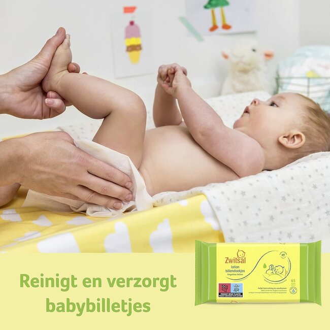 Zwitsal - Billendoekjes Lotion - Alcoholvrij - 3120 Babydoekjes - 48 x 65 - Mega Voordeelbox
