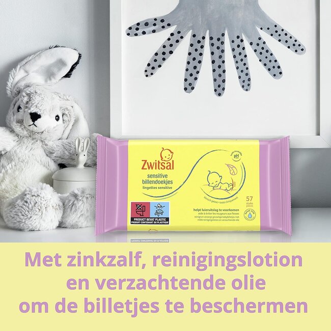 Zwitsal - Billendoekjes Sensitive - Alcoholvrij - 2736 Babydoekjes - 48 x 57 - Mega Voordeelbox