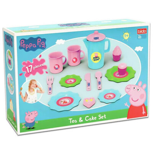 Peppa Pig - Kinderspeelset - Thee en Cake Set voor Kinderen - 17 Delig