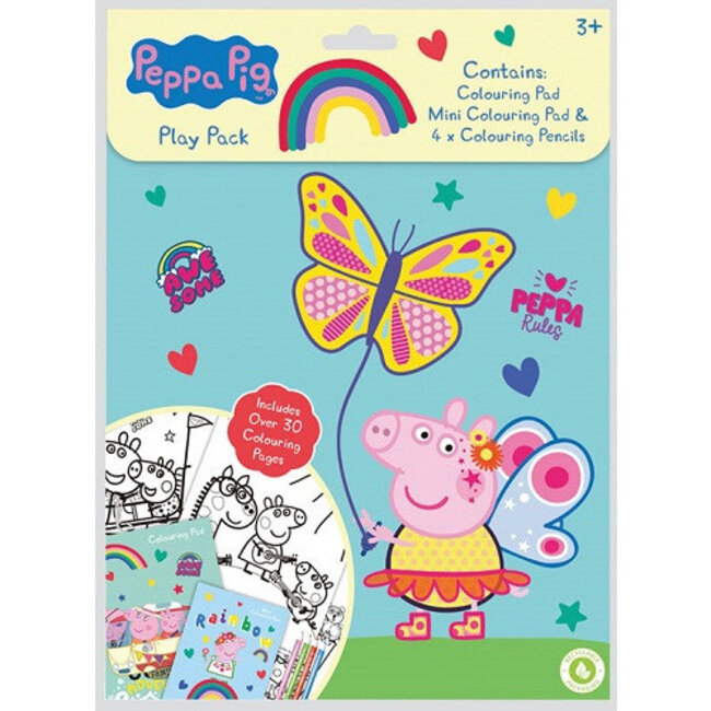 Peppa Pig - Kleurboek - Inclusief 4 potloden - 3+ Jaar