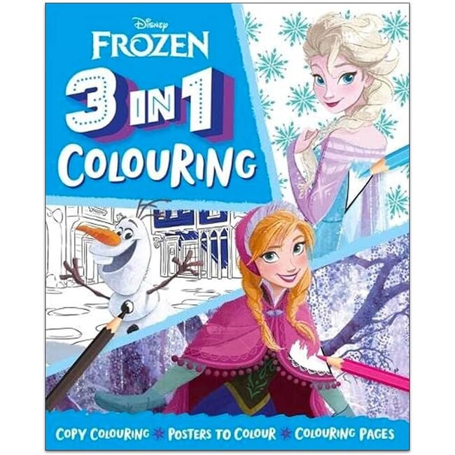 Disney - Frozen - 3 in 1 Kleurboek - 3+ Jaar