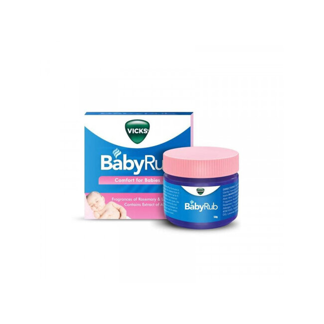 Vicks - BabyRub - Zalf - 50g - 6+ Maanden- Vicks voor Baby's