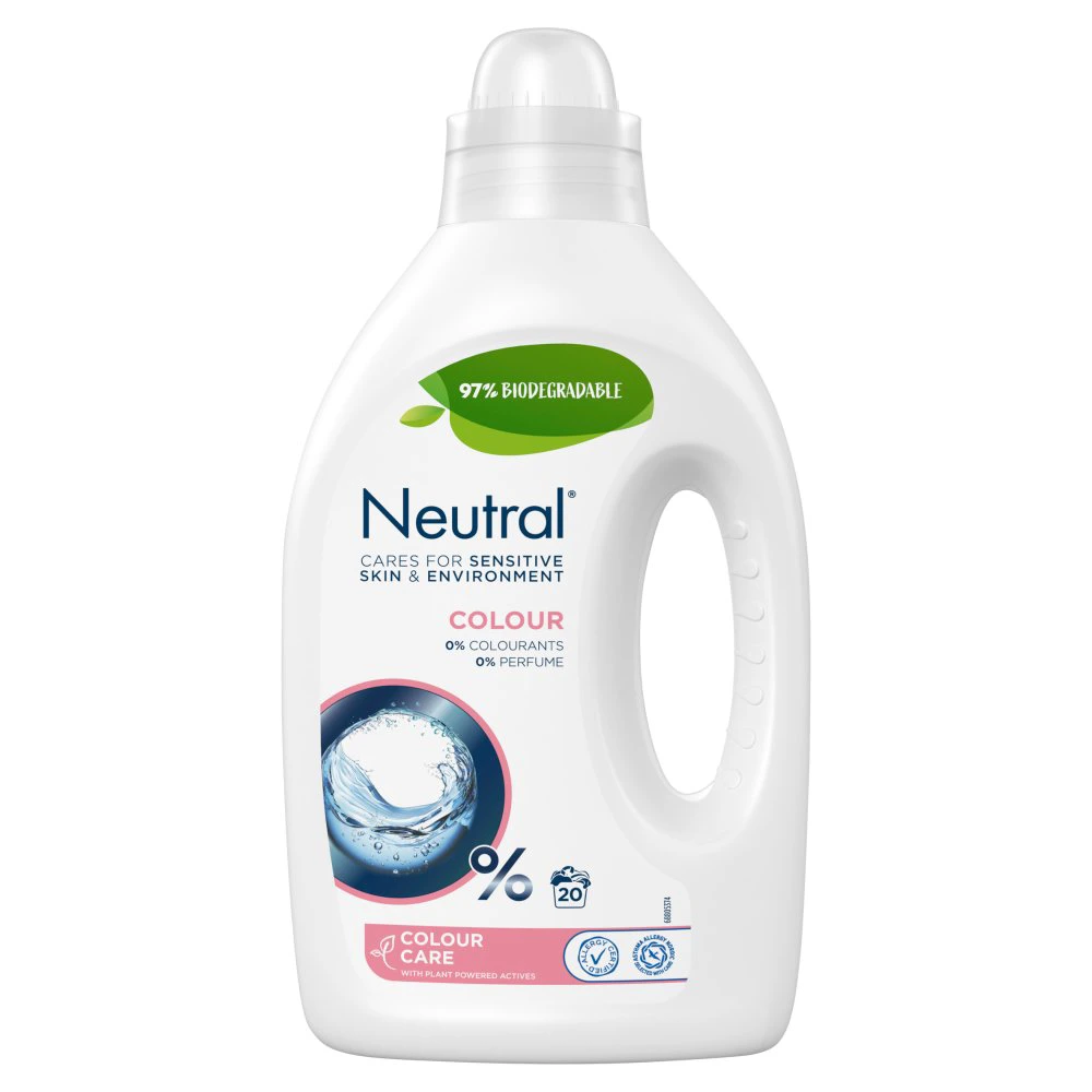 Neutral - Vloeibaar - Kleur Wasmiddel - 1 Liter - 20 Wasbeurten