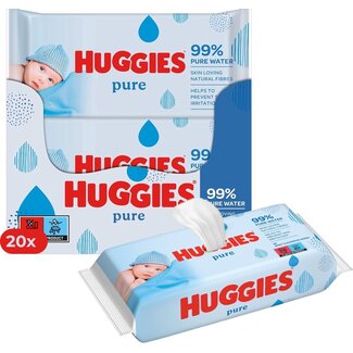 Huggies Huggies - Pure - Billendoekjes - 1120 babydoekjes - 20 x 56