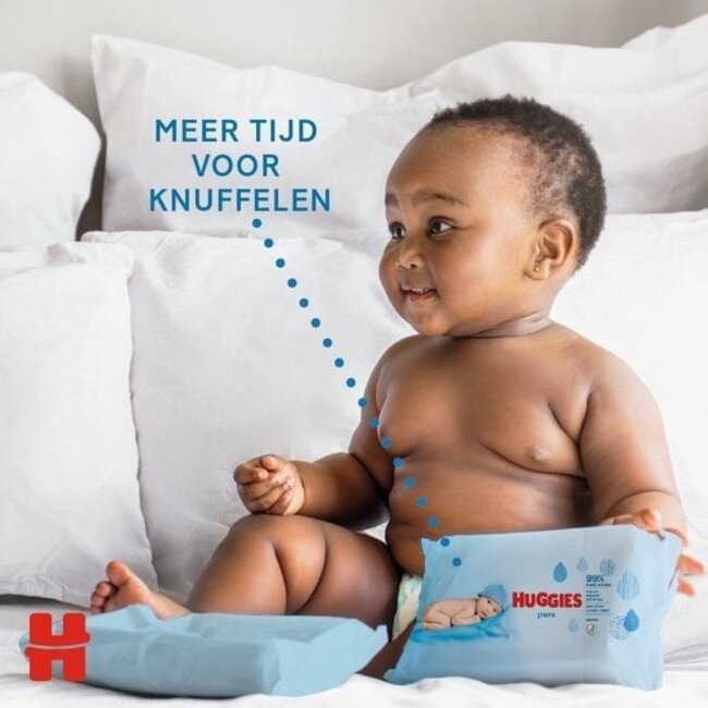 Huggies - Pure - Billendoekjes - 1120 babydoekjes - 20 x 56