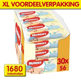 Huggies Huggies - Pure - Billendoekjes - 1680 babydoekjes - 30 x 56