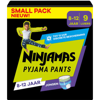 Pampers Pampers Ninjamas - Pyjama Pants Nacht  - Jongen - 8/12 jaar - Small Pack - 9 luierbroekjes