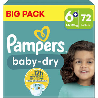 Pampers Pampers - Baby Dry - Maat 6+ - Big Pack - 72 luiers