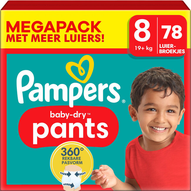 Pampers Pampers - Baby Dry Pants - Maat 8 - Mega Pack - 78 luierbroekjes